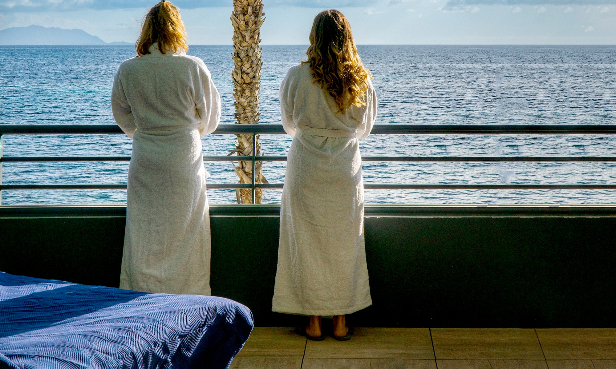 Spa Ô de Mer : accès au spa avec vue mer