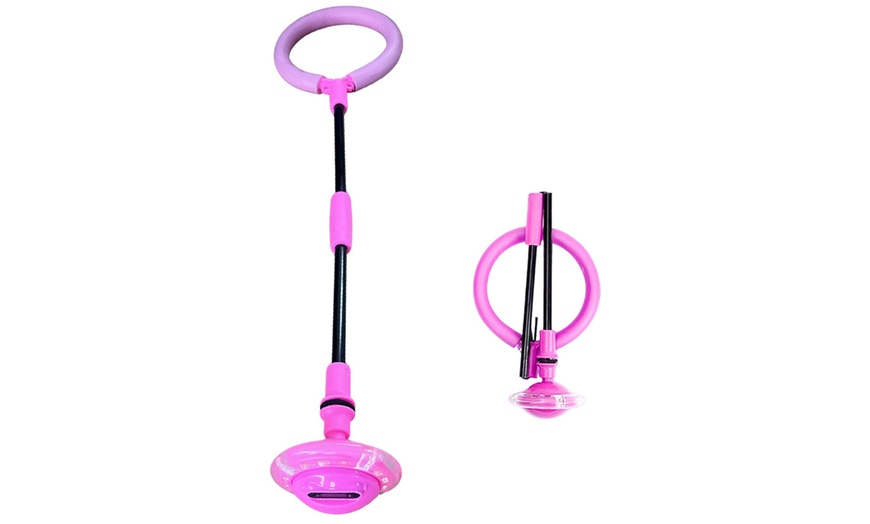 Image 5: Ankle Skip Ball with Counter Flashing Light-Up Wheel for Kids