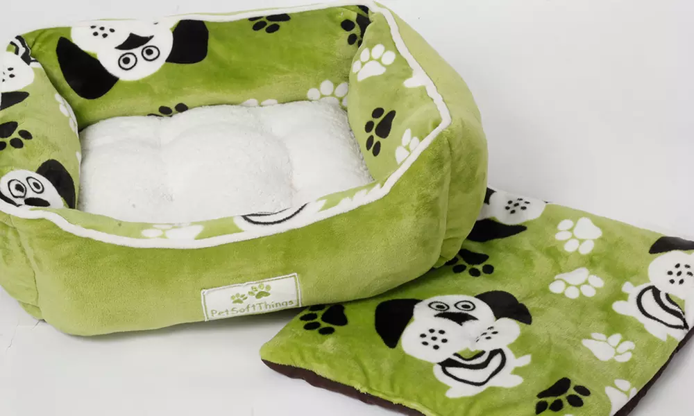 Plush Fluffy Soft Warm Calming Medium Small Dog Puppy Kitten Cat Pet Bed Cuddle