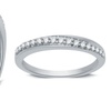 Image 2: 1/5 CTTW Diamond Twist Wedding Band in Sterling Silver By DeCarat