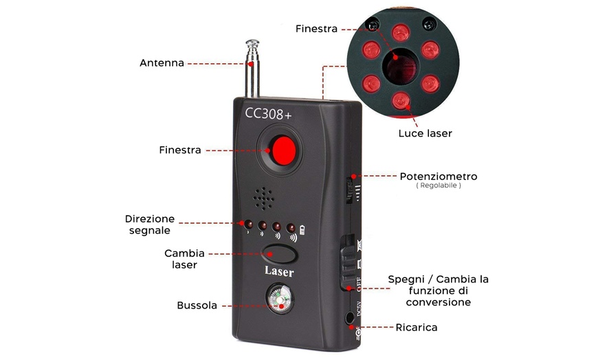 Image 4: Mando a distancia, detector de cámaras ocultas