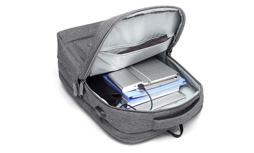 Image 6: Compacte backpack met usb-oplaadpunt