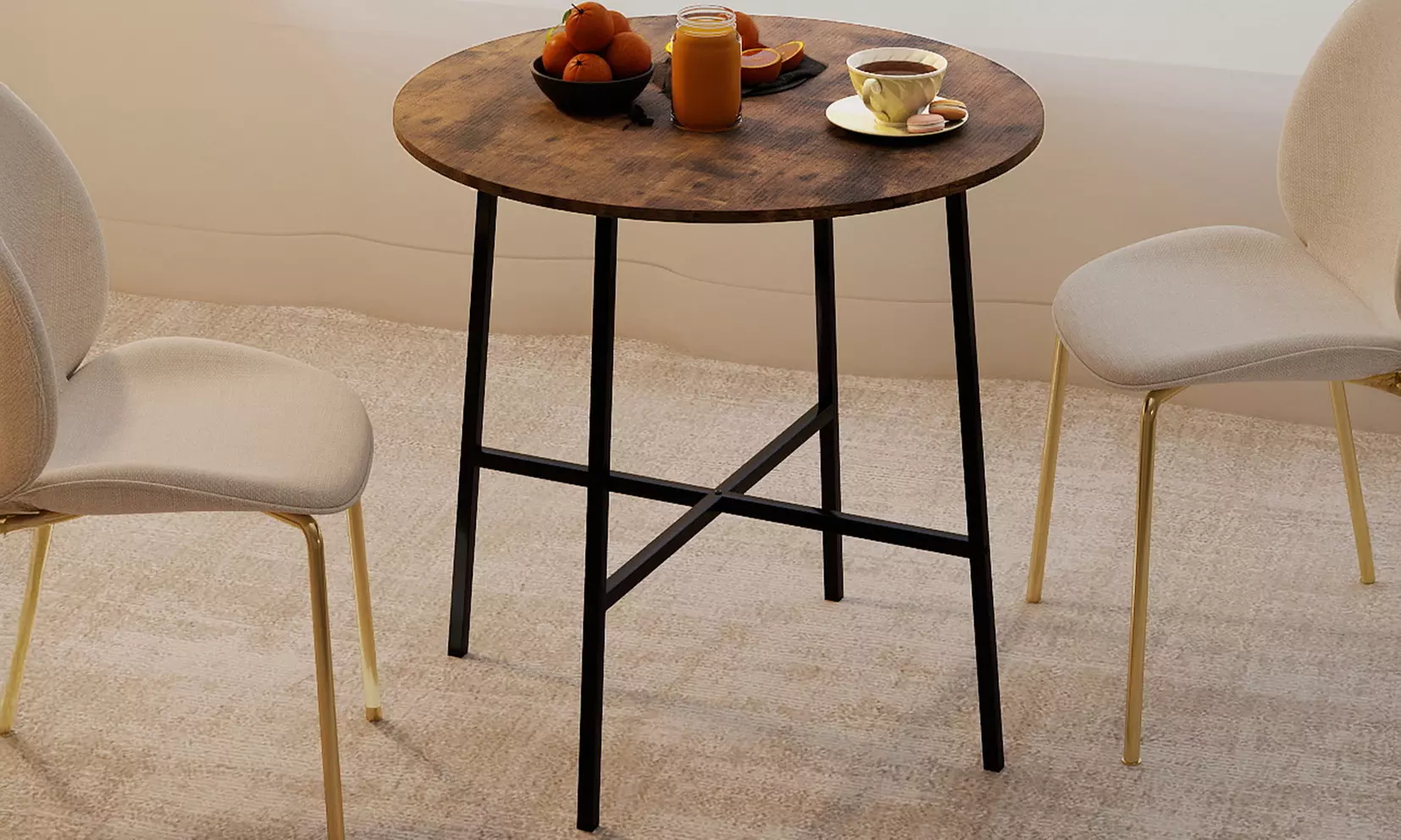 Levede 80cm Round Dining Table