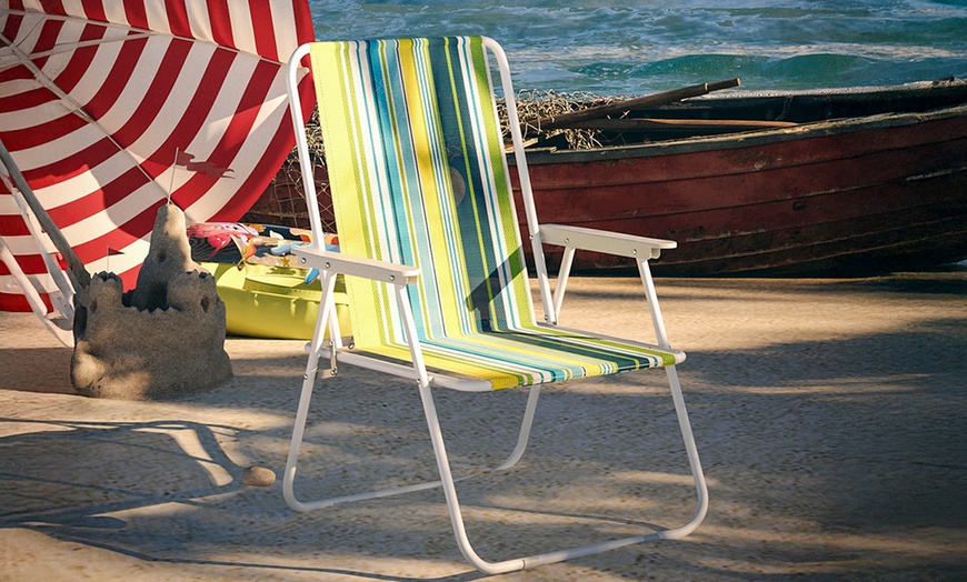 Image 25: Sedia da spiaggia pieghevole Flamingo