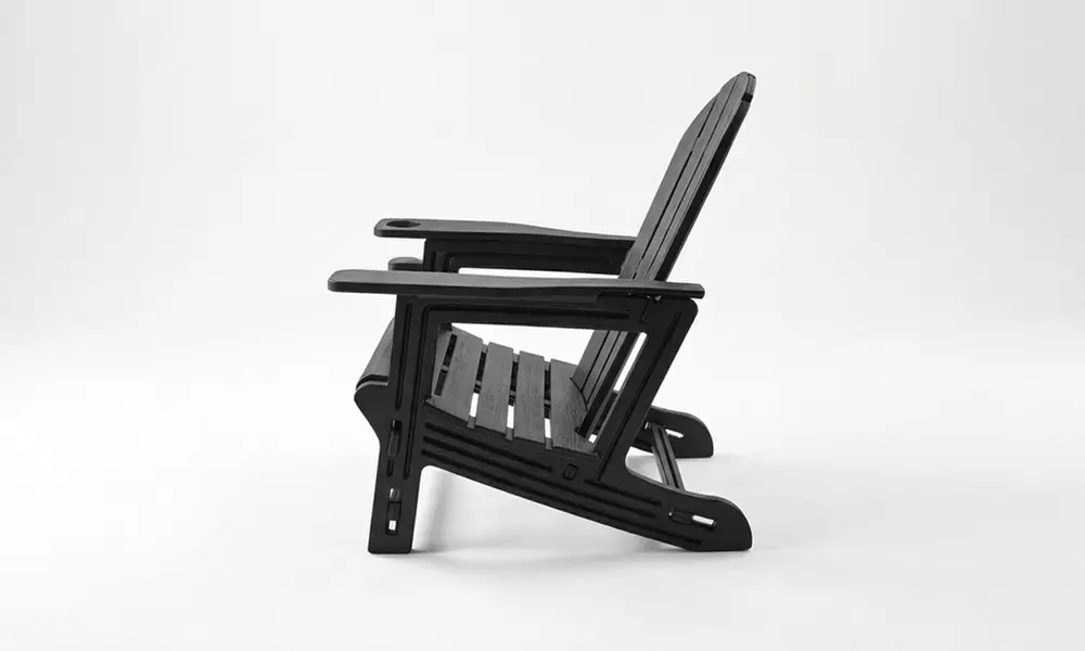 One or Two Adirondack Garden Lounge Chairs with Drinks Holder