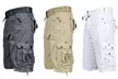 Men's Belted Cargo Shorts (3-Pack; 32–46) - Second Medium