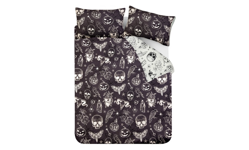 Image 5: Smart Living Reversible Mystical Gothic Duvet Cover and Pillowcases