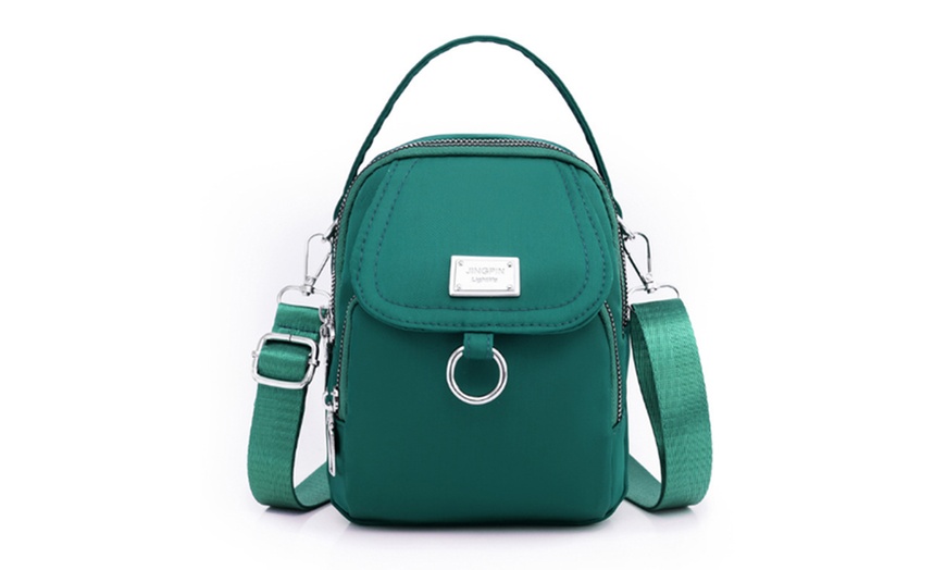 Image 7: Crossbody Zipper Shoulder Bag for Women