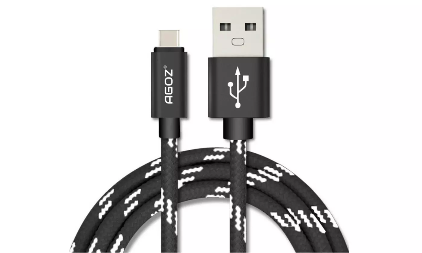 3 Pack USB C Cable FAST Charger Type-C Data Sync Cord for Samsung Galaxy Phones