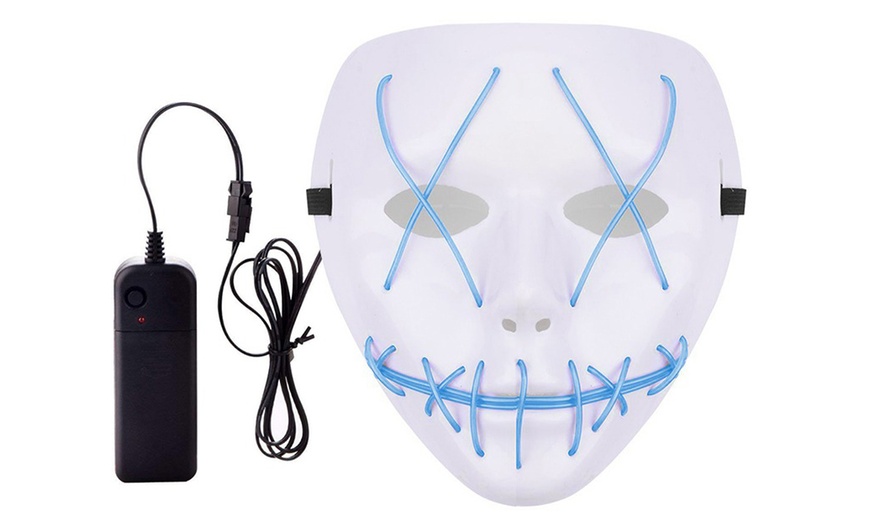 Image 12: Halloween LED Purge Mask Light Up Funny Masks