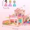 Image 5: 3D DIY Dollhouse Playset with Furniture and Figures for Kids
