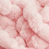 Image 4: Faux Rabbit Fur Waffle Throw - Super Soft, Luxury Blanket