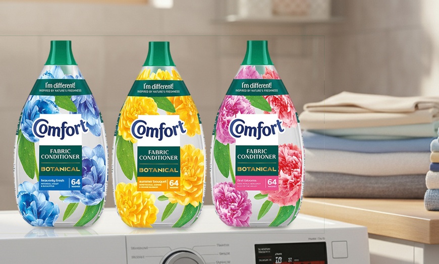 Image 1: Two Packs of Comfort Botanical Fabric Conditioners in Various Scents