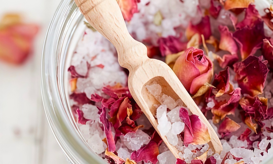 Image 2: Rejuvenate with One 60-Minute Rose Body Scrub Massage