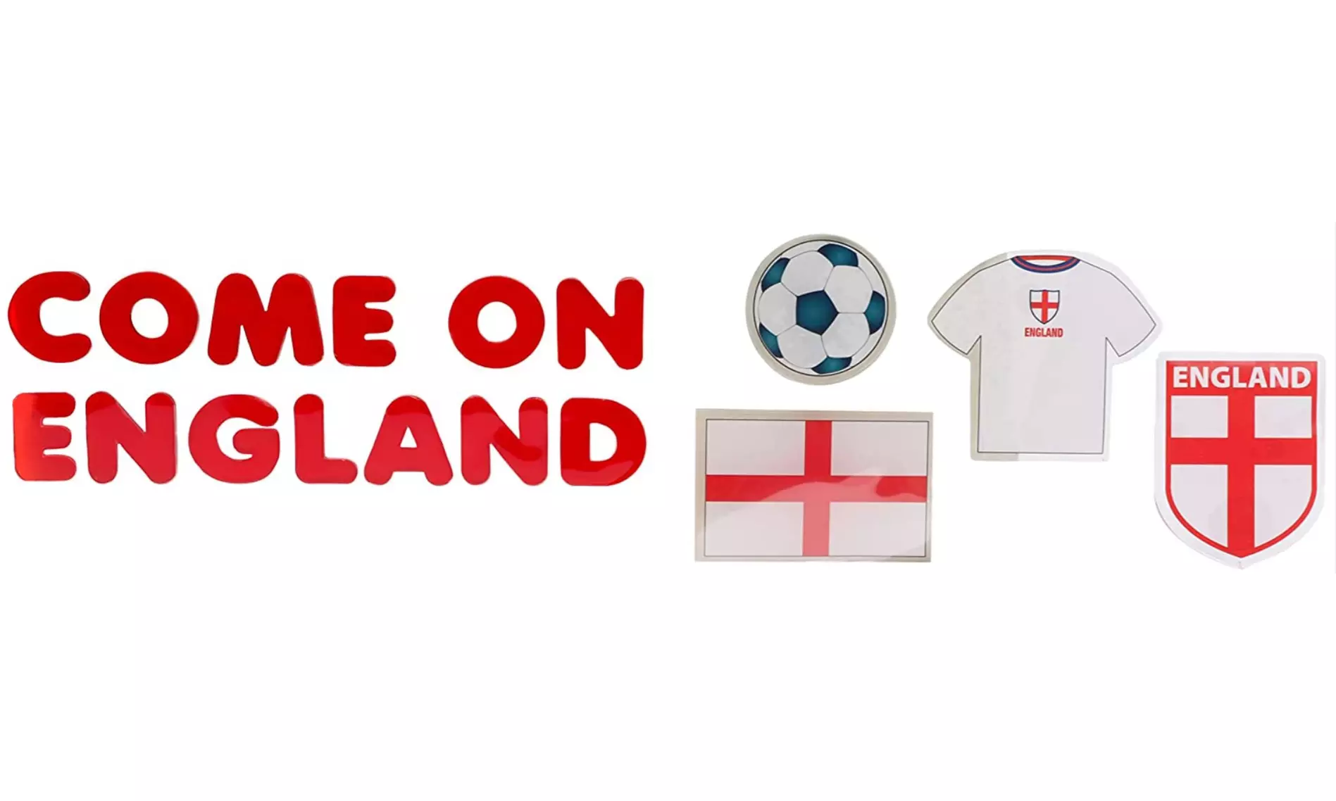 England Euro 2024 Team Gel Window Stickers