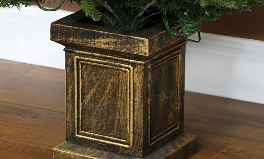 Image 4: HOMCOM 4ft Artificial Christmas Trees with Lights