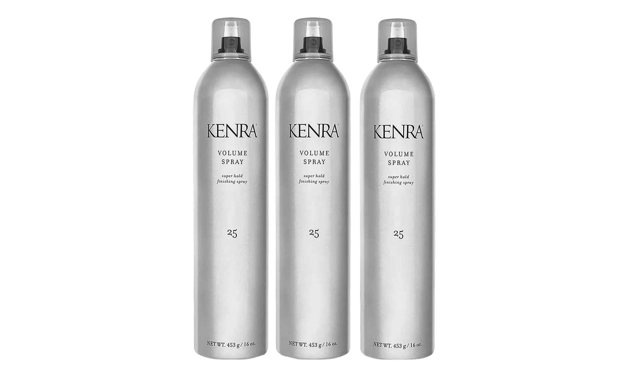 Kenra # 25 Volume Spray 16 Oz Each, Pack of 3 Cans, Super Hold Finishing Spray