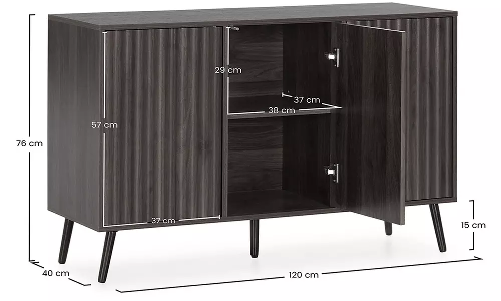 Sideboard mit 3 Türen „Lluvia”