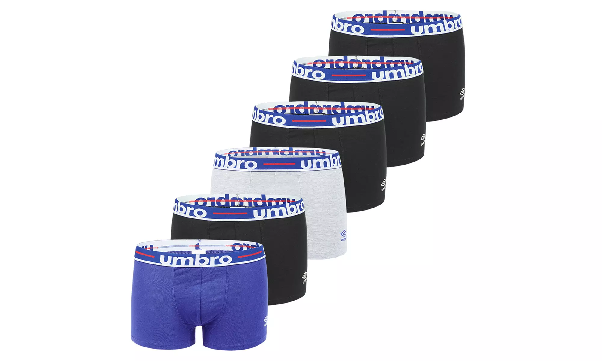 Lot de 6 ou 8 boxers Umbro homme coton
