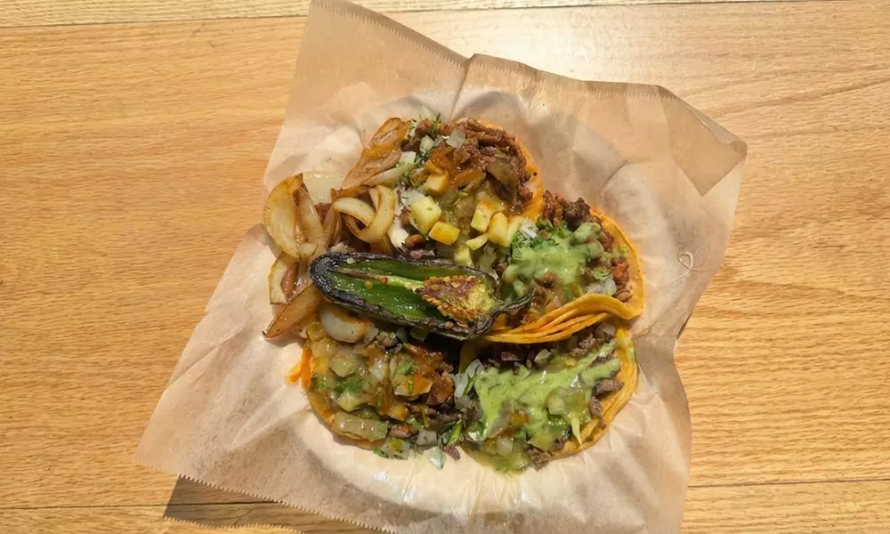 Authentic Mexican Feast Awaits: Eight Tacos and a Side of Rice and Beans or Vampiros (Up to 25% Off) - Second Medium