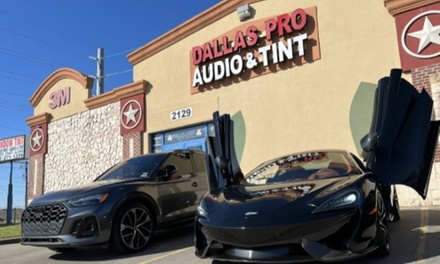 Solar-Free Tinting for Two Front Door Windows - Dallas Pro Audio & Tint