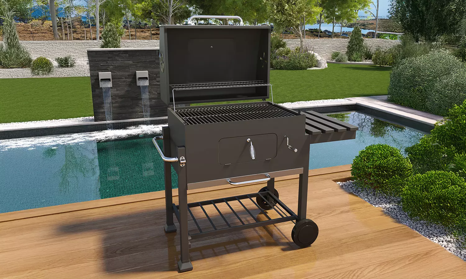 Barbecue a carbone Metepec con coperchio