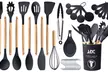 Lux Decor Silicone Kitchen Utensils Set Heat Resistant 35-Pcs Cooking Tools - Second Medium