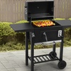 Image 12: Outdoor Garden Large-Capacity Trolley BBQ Grill