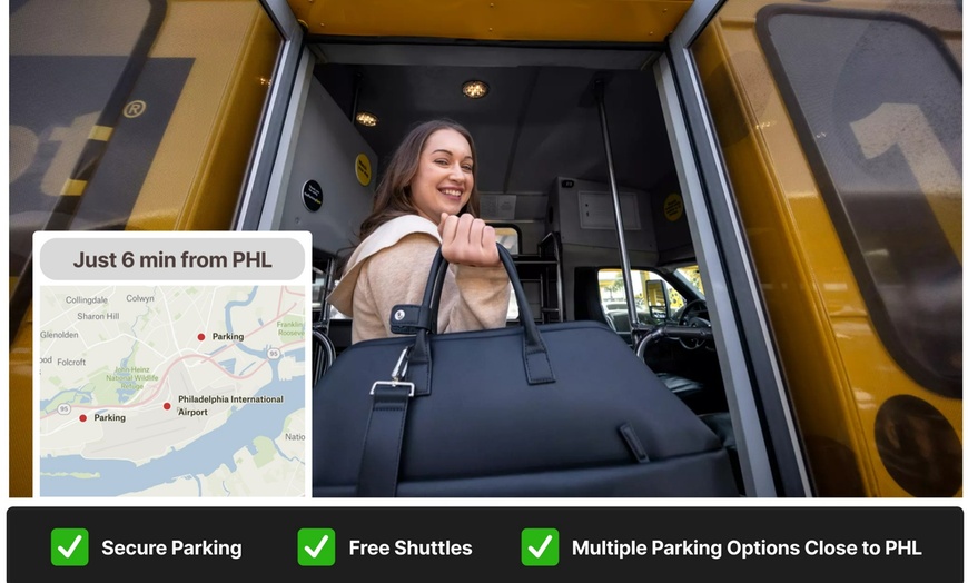 Image 1: 3, 5, or 7 days of hassle-free parking at The Parking Spot (PHL)