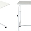 Image 4: Living And Home Height Adjustable Mobile Laptop Table on Wheels 