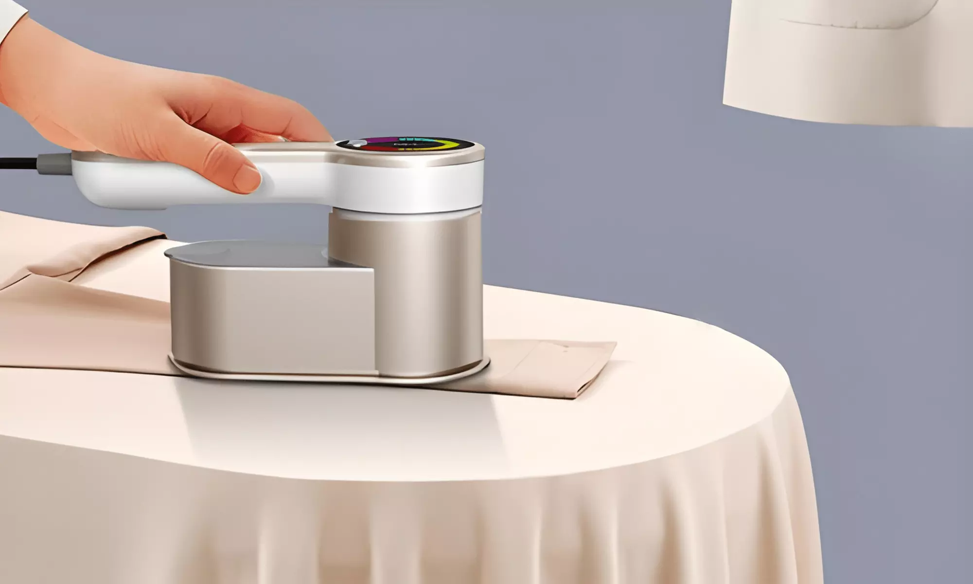 Mini fer à repasser de voyage 2 en 1 compact et ergonomique