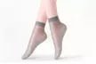 Women's Silky Anti-Slip Cotton Sole Sheer Ankle High Tights Hosiery Socks - Second Medium