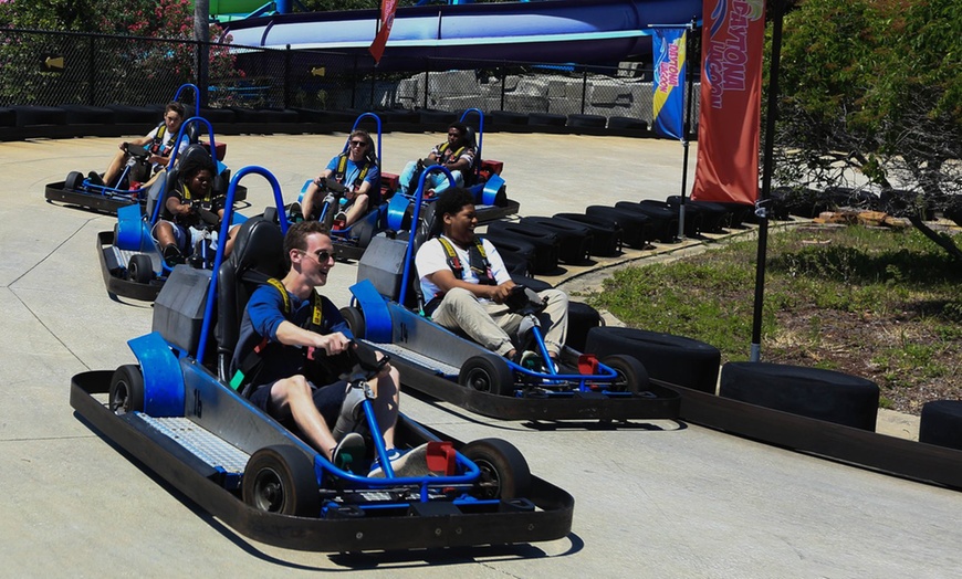 Image 1: 2-Hour Pass with $10 Game Card or All Day Play Pass with $10 Game Card