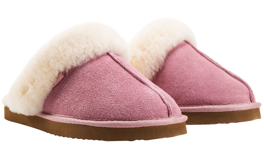 Image 11: Women's Sheepskin-Lined Slippers