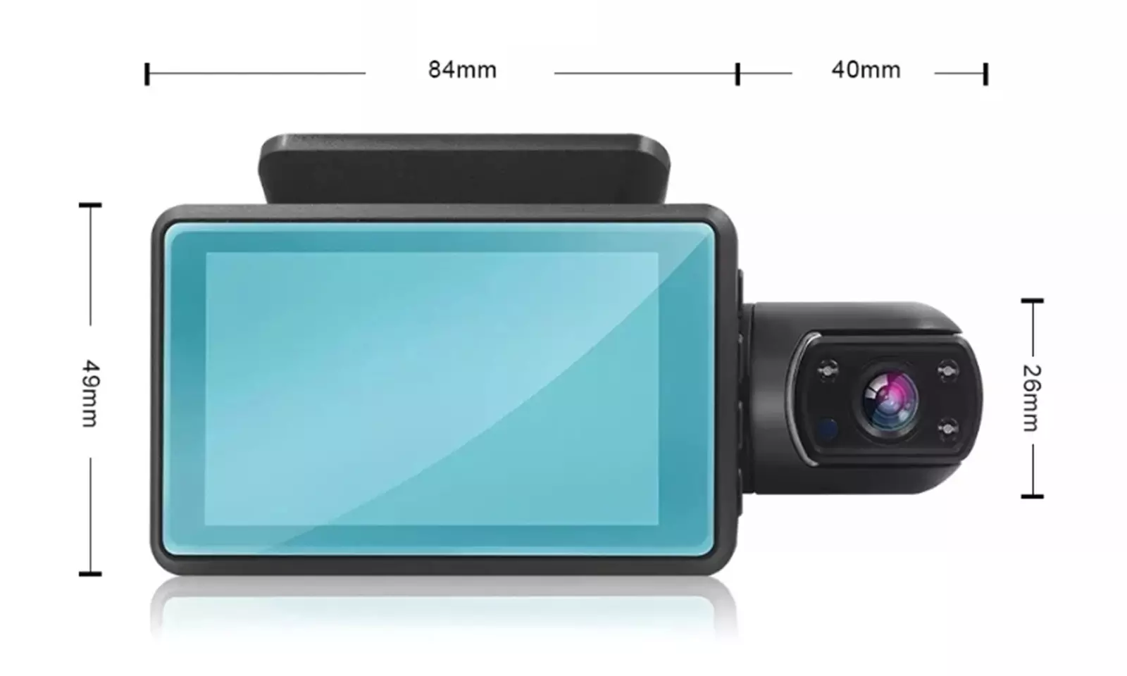 Dual lens dashcam
