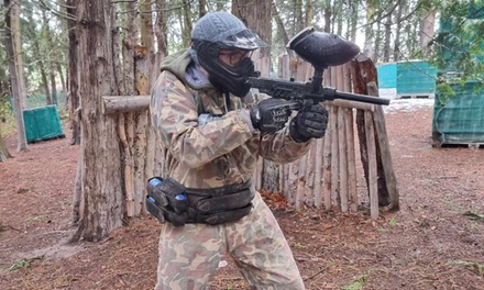 For five: half a day paintball with 100 paintballs for each - Hereford Paintball