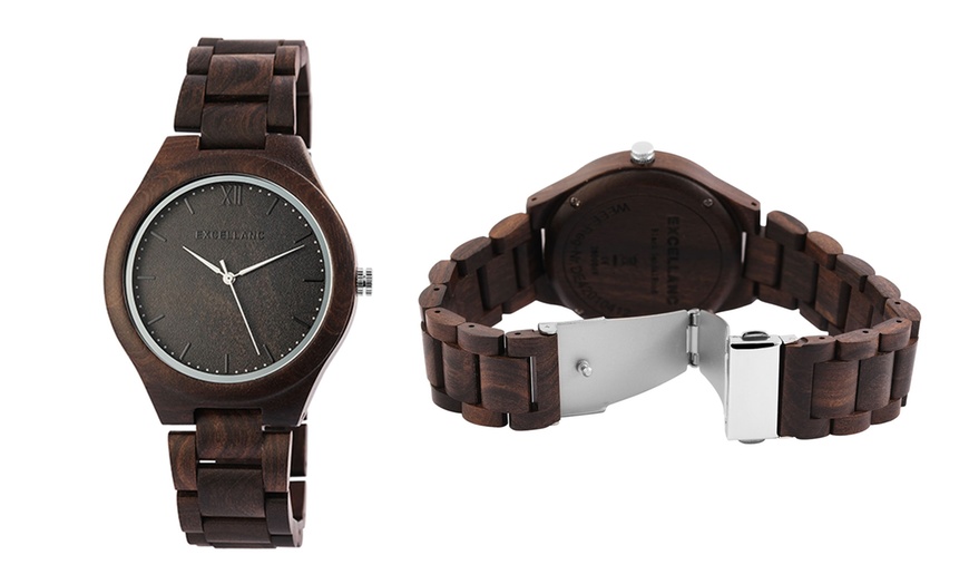Image 8: Montre-bracelet en bois Excellanc