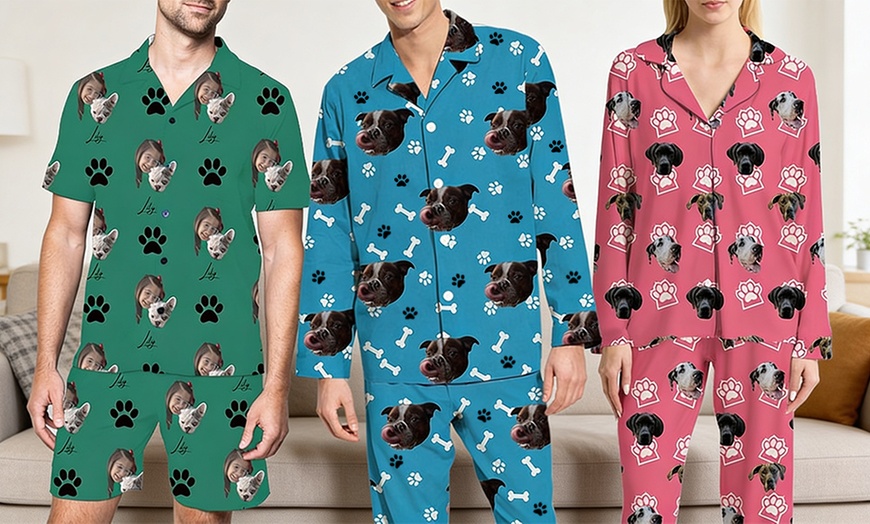 Image 5: Custom Photo Pajama Set from Justyling — Full or Half Set