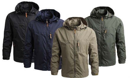 Up To 60% Off Men's Hooded Windbreaker Jacket 