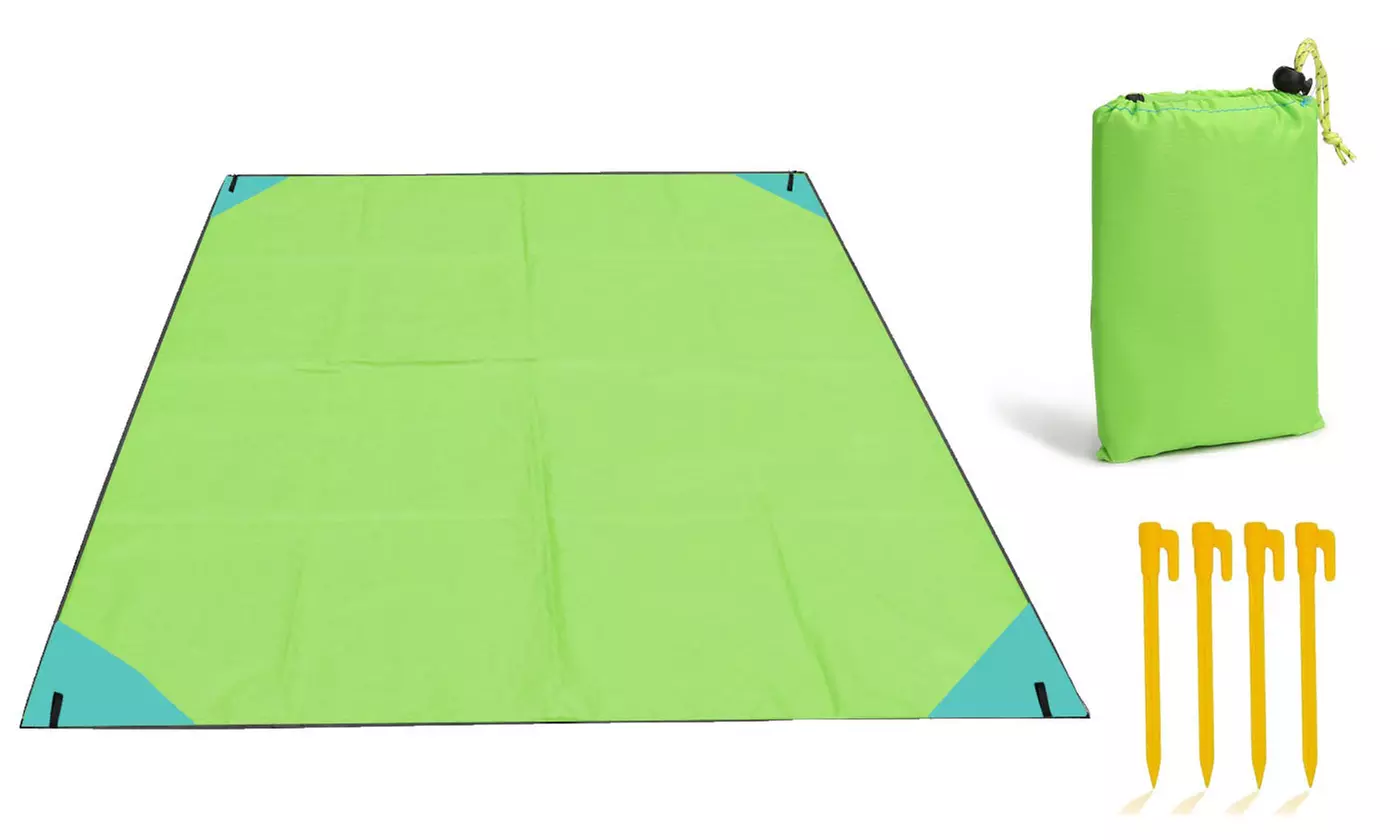 Oversized Lightweight Beach Mat Portable Picnic Blankets Sand Proof Mat