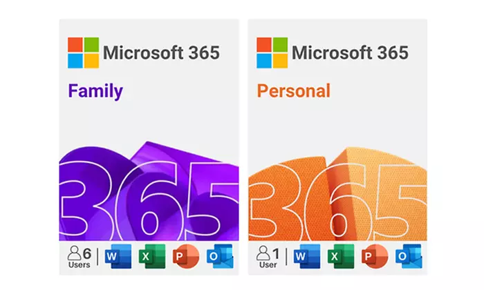 Microsoft 365 Personal or Family 3 or Month Subscription 