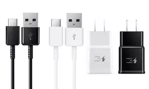 Adaptive Fast Charging Wall Charger USB Type-C Cable For Samsung iPhone