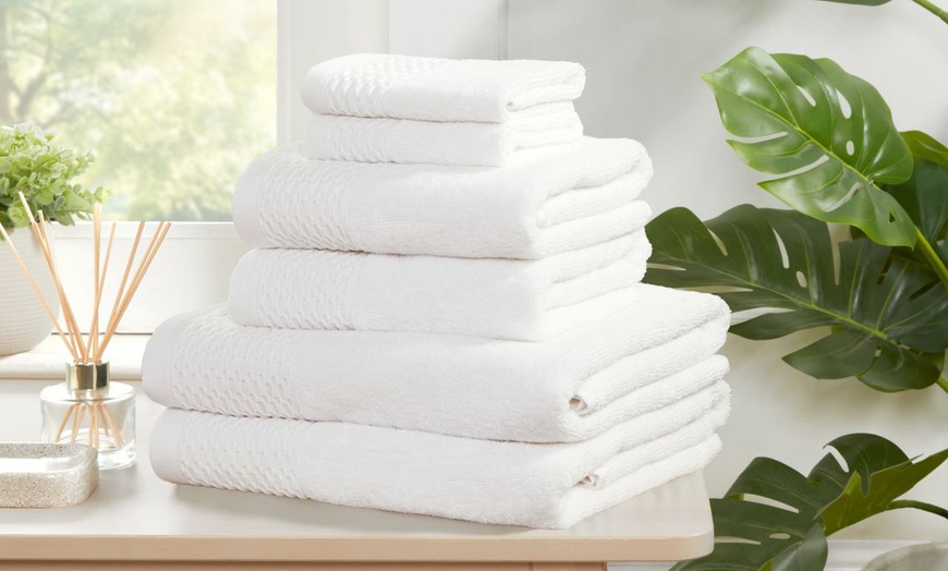 Image 3: Eden Weave 6pc Towel Bale - 500gsm Cotton, Ultra-Absorbent, OEKO-TEX