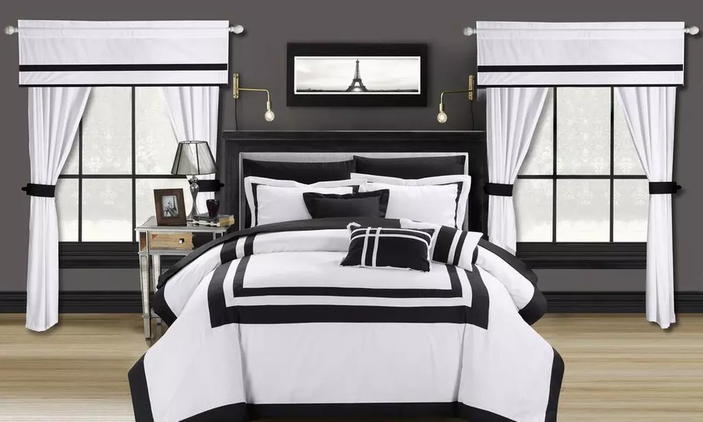 Chic Home Comforter Set with Window Panels and Sheet Set Ensemble (20-Piece)  - Primary Image