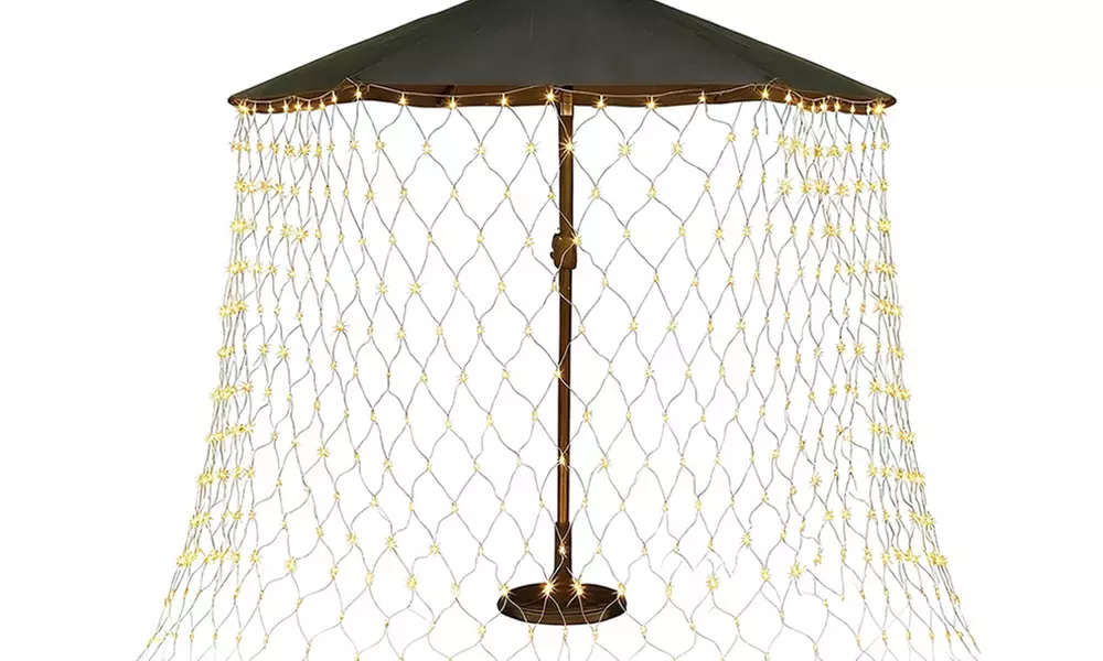 LED-Netzlichter mit Solarpanel