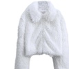 Image 4: Women's Warm Faux Fur Zipper Jacket