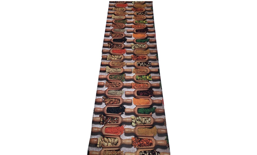 Image 3: Coffee-Themed Kitchen Rug