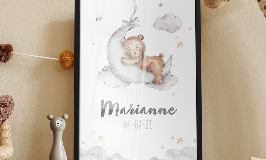 Image 5: Affiche de naissance personnalisable sur le site Hello Deco