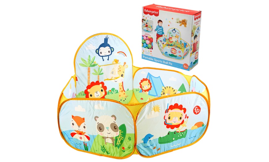 Image 4: Fisher Price Kids' Portable Sports Ball Pit 