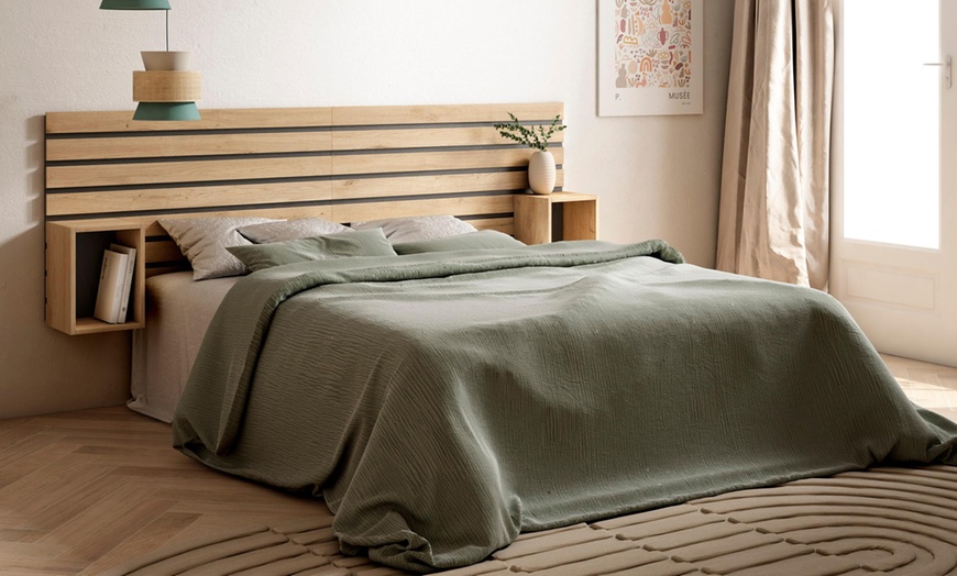 Image 3: Tête de lit en bois